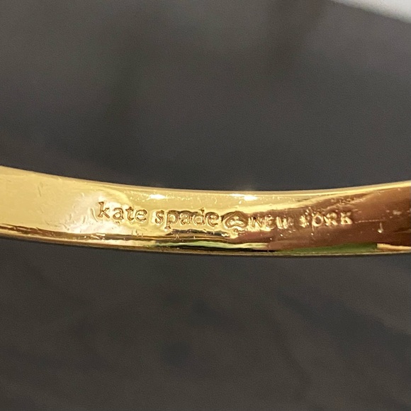 KATE SPADE Black Take A Bow Enamel Layering Stackable Bangle Bracelet - Picture 15 of 16